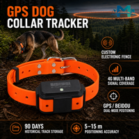 Rastreador GPS Inteligente para Mascotas 4G LTE IP67 Resistente al Agua Batería de 4000 mAh 30 Días de Autonomía Llamada de Voz Bidireccional Posicionamiento GPS/BDS/LBS Android/iOS