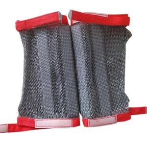 Protège-<span class=keywords><strong>bras</strong></span> en maille de chaîne en acier inoxydable résistant aux coupures avec sangle textile <span class=keywords><strong>Protection</strong></span> de sécurité - Product Image 4