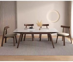 Meubles pour la maison et la salle à manger : Chaises de salle à manger modernes en cuir avec pieds en bois, vente en gros - Product Image 6