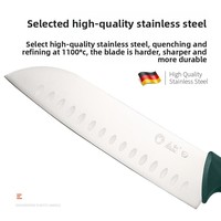 Ensemble de couteaux de chef personnalisé en acier inoxydable 3CR13, six pièces, lame de 188 mm à bord oblique, couteau à désosser tranchant, ensemble complet Yangjiang
