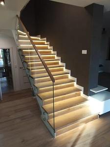 Nouvelle conception 2026 : <span class=keywords><strong>Escalier</strong></span> <span class=keywords><strong>droit</strong></span> en structure acier avec <span class=keywords><strong>marches</strong></span> en bois – Luxe moderne, Vente chaude, Fabrication directe OEM/ODM - Product Image 3