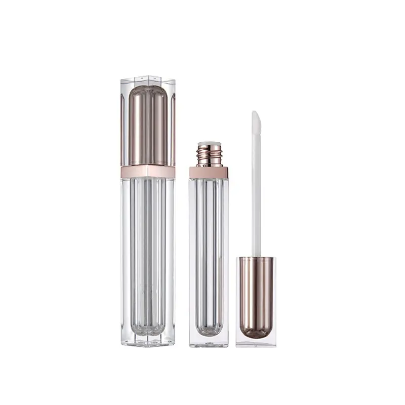 Hot Bán Miễn Phí Hỗ Trợ Mẫu Tại Chỗ 7.5ML Rose Gold Bạc Đen Rõ Ràng Lip Gloss Lỏng Eye Shadow Acrylic Nhựa Ống