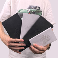 Journal en cuir de mouton de planificateur de nouvelle conception d'affaires de haute qualité avec logo en relief