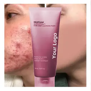 Nettoyant pour le visage naturel moussant biologique contre l'acné Mousse nettoyante en profondeur hydratante Nettoyant pour le visage exfoliant à bulles