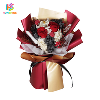 Bouquet de fleurs fraîches stabilisées personnalisé, coffret cadeau rose éternelle pour Noël, la Saint-Valentin, anniversaire, célébration, vente en gros