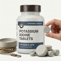 Comprimés professionnels d'iode et de potassium pour chiens : Soutien de la santé thyroïdienne, processus métabolique, complément alimentaire