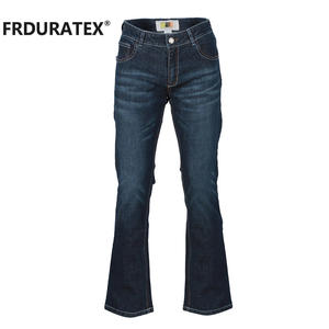 FRDURATEX Custom ized Logo Baumwolle Blau FR Arbeits kleidung Stretch Sicherheit Bau Arbeits hose für Frauen - Product Image 1
