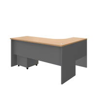 Table d'ordinateur de bureau longue en forme de L, moderne et simple avec tiroir, armoire de rangement