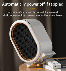 Calentador Eléctrico PTC Mini Portátil de Venta Caliente con Calefacción Rápida, Termostato de 2 Niveles, para Dormitorio y Uso Personal en Invierno - Product Image 3