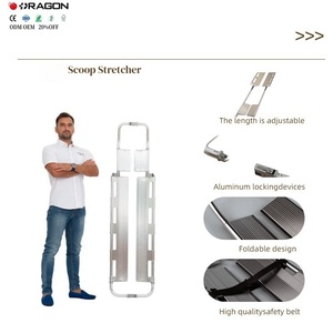 Camilla de ambulancia portátil ligera de alta calidad, camilla de cuchara de transferencia de paciente de aleación de aluminio para Hospital - Product Image 1