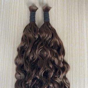 Natural Wave Human <b>Braiding</b> <b>Hair</b> Bulk 2 Color Cuticle Aligned <b>Hair</b> Vietnamese Human <b>Hair</b> Unprocessed Virgin Wholesale - Product Image 3