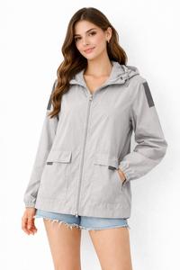 Veste à capuche ample imperméable et coupe-vent, vêtement d'extérieur confortable pour un usage quotidien, protection contre le vent et la pluie - Product Image 2