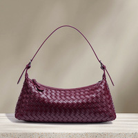 Sac à main tissé pour femme, nouveau sac à bandoulière et sac croisé pour les trajets quotidiens, élégant, polyvalent, fermeture éclair souple, simplicité urbaine
