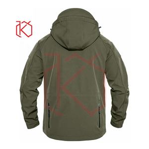 "Diseño personalizado de las mujeres impermeable transpirable a prueba de viento suave Shell CHAQUETAS-Thin Stand Collar" - Product Image 2