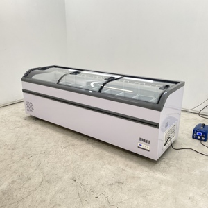 Congelador Comercial Combinado Tipo Isla, Estándar Europeo, para Exhibición de Alimentos Congelados, Equipo de Cocina para Tiendas Europeas, Congelación Horizontal Profunda - Product Image 4