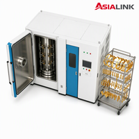 Machine de revêtement PVD AsiaLink pour pièces de machines à coudre, machines textiles, revêtement par placage ionique sous vide résistant à l'usure