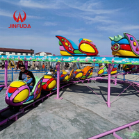 Manège de montagnes russes rotatives pour enfants, utilisation intérieure et extérieure, manèges de parc d'attractions, montagnes russes