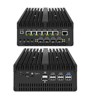 Ordinateur de pare-feu industriel robuste avec calcul en périphérie, 6*i226lan INTEL82599 X710 10G SFP Ultra9 185H 2* DDR5 RAM M.2 SSD 4G/5G SIM