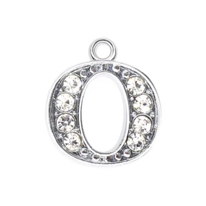 พวงกุญแจสำหรับทำปลอกคอสัตว์เลี้ยง DIY เครื่องประดับผู้หญิง จี้สร้อยคอรูปหยดน้ำ หมายเลข 0 ถึง 100 คริสตัลตกแต่งแบบแขวน - Product Image 5