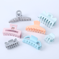 Pince à cheveux antidérapante en plastique mat couleur unie style macaron coréen, fabrication OEM/ODM TAIMENG, pour femme, idéale pour l'été, le quotidien et la rentrée scolaire