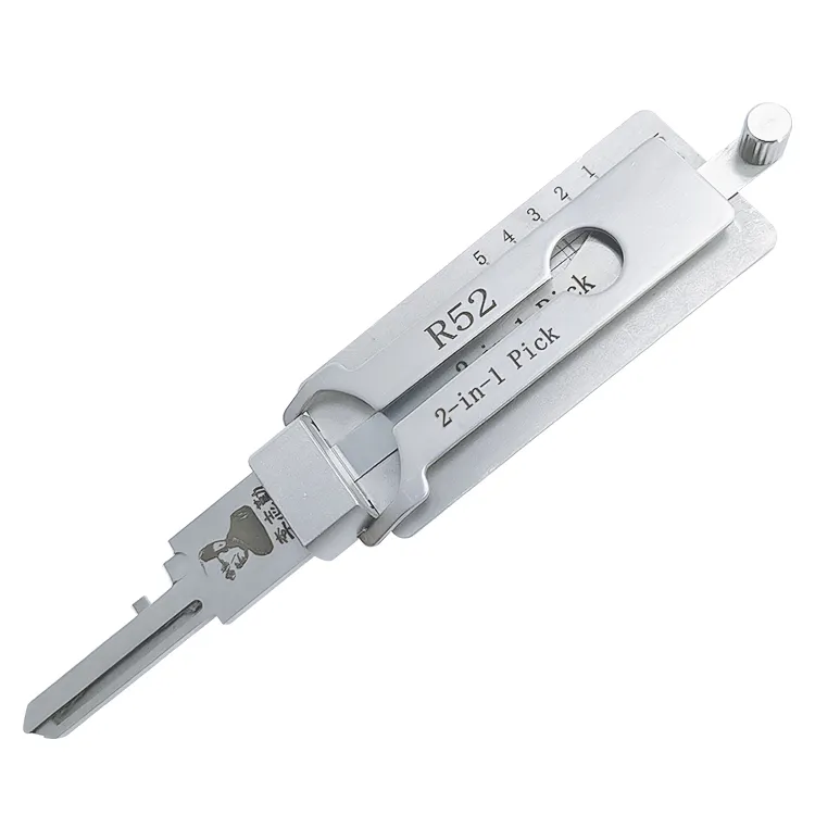 Lishi Bộ Móc Và Móc Khóa Cửa R52 2 Trong 1 Dụng Cụ Thợ Khóa Chuyên Nghiệp