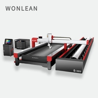 WONLEAN automatique 5 axes plaque jet d'eau cutter cnc tuyau en acier machine de découpe au jet d'eau