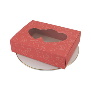 Boîte en papier cadeau de saint-valentin, nouveau design, avec Double motif d'amour, vente en gros - Product Image 4