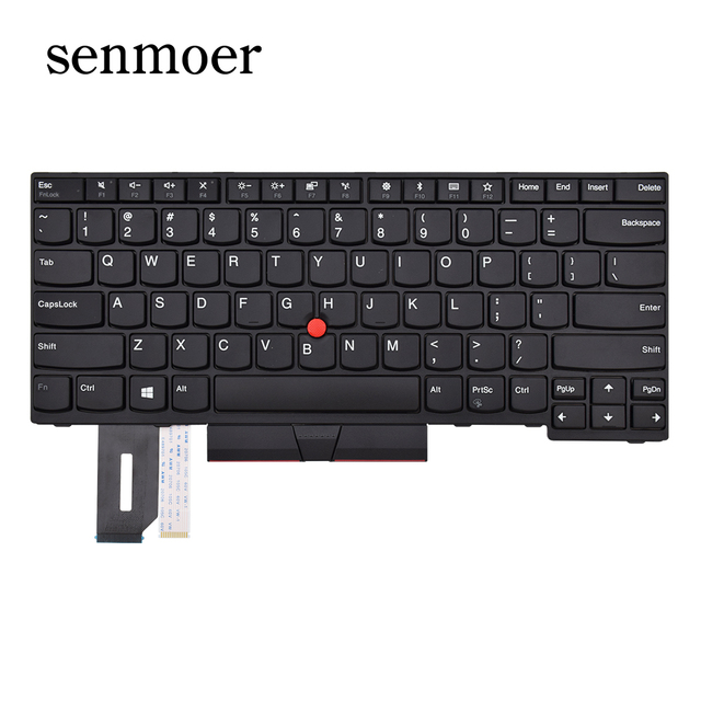 For LENOVO ThinkPad T480 T480S T490 T495 E480 E490 L480 Backlit Pointer Keyboard UK US FR SP BR PT RU Layout Keyboards