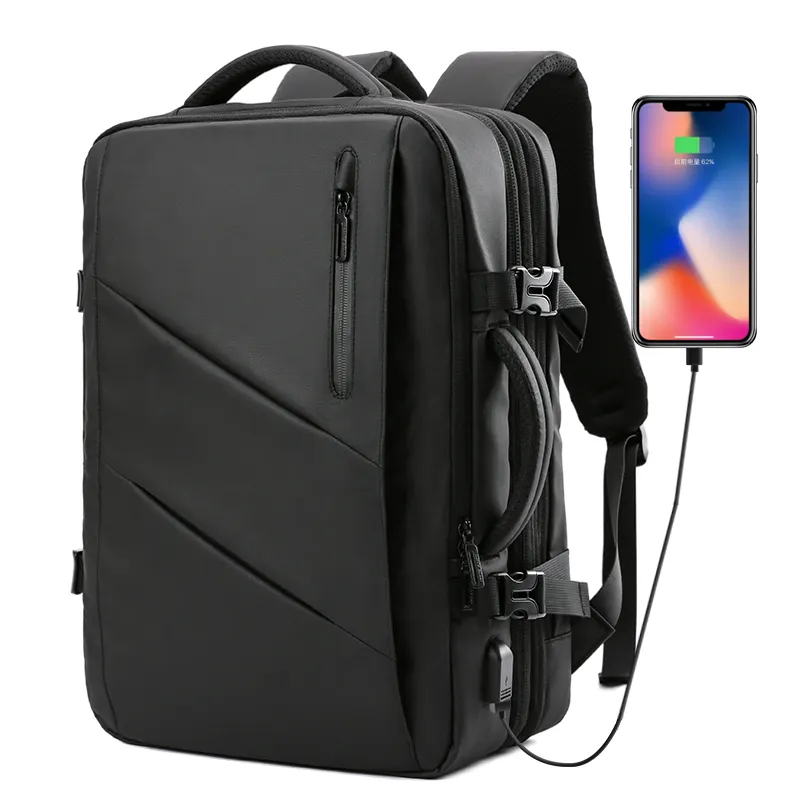 Anti-theft USB charging men notebook bags business laptop backpack