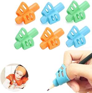 Children <strong>Pen</strong> Writing Aid Grip, Silicone <strong>Pen</strong> <strong>Gripper</strong> High Quality Correct Wrong <strong>Pen</strong> Holding and Sitting - Product Image 5