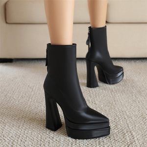 <span class=keywords><strong>2023</strong></span> <span class=keywords><strong>primavera</strong></span> nuovo arriva stivaletti all'ingrosso per le donne famosi stivali con plateau firmati stivali da donna con cerniera scarpe taglie forti - Product Image 4