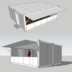 Nuevo contenedor de 40 pies con diseño de bienes inmuebles a bajo precio para tienda de café con exposición de productos - Product Image 3