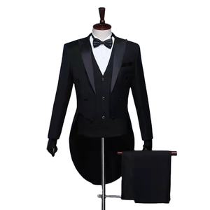 Costumes à <span class=keywords><strong>queue</strong></span> <span class=keywords><strong>de</strong></span> <span class=keywords><strong>pie</strong></span> à bas prix, nouveau design, costumes <span class=keywords><strong>de</strong></span> <span class=keywords><strong>mariage</strong></span> <span class=keywords><strong>pour</strong></span> hommes en 3 pièces <span class=keywords><strong>pour</strong></span> les fêtes - Product Image 4