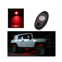 6000K 9-LED Pure White Rock Lights Pods Iluminación exterior automática para camión ATV UTV SUV Motocicleta Coche