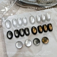 XEIJAYI Vernis à ongles en gel UV, Fournitures pour ongles, Peinture pour ongles, Effet Perle Clair de Lune Blanc, Effet Œil de Chat Brillant, Lot de 4 pièces, Vente en gros d'usine, OEM
