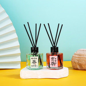 Reed <b>Diffuser</b> Set 50Ml Glass <b>Bottle</b> With Black Reeds For Bedroom Bathroom Home Fragrance Decor - Product Image 4