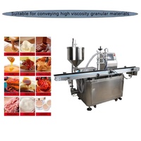 Machine de remplissage pour crèmes, pâtes, bonbons, aliments pour animaux, snacks en conserve et crèmes de verre, pour produits à haute viscosité, tels que la crème de pigment perlé époxy, l'huile d'olive et la pâte de curry à gros grains