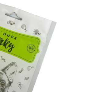 Nuovi sacchetti di alluminio autosostanti stampati personalizzati per cibo per cani con chiusura a cerniera, che consentono di vedere il prodotto interno - Product Image 3