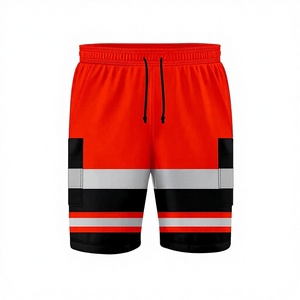 Short de bain décontracté pour homme, taille mi-haute élastique, couleur unie, doublé, séchage rapide, 100% coton respirant, style Wing-in, service OEM - Product Image 3