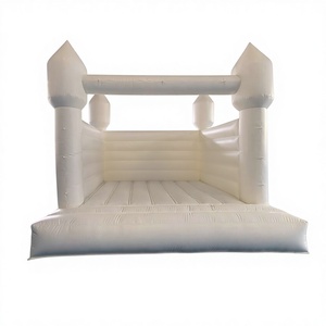 Outdoor kids party jumping castle air <b>trampoline</b> castillo hinchable white bounce house commercial inflatable - Product Image 1