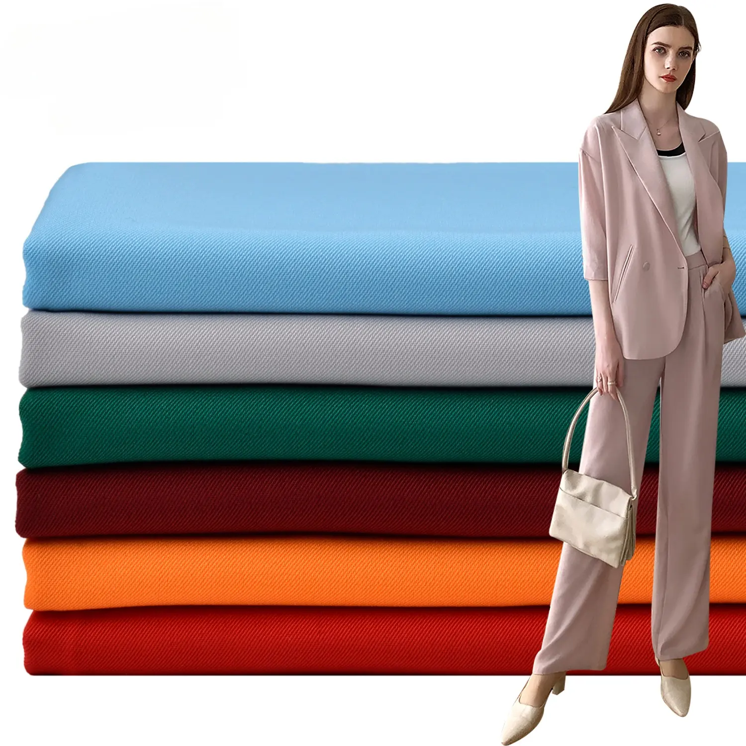 Watonson Textiles 100% gabardine de polyester et mini tissu mat sergé pour tablier et uniformes de serveur de restaurant