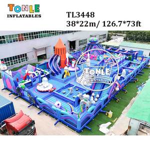 Parcours d'obstacles gonflable commercial Tonle sur le thème de l'<span class=keywords><strong>espace</strong></span> pour enfants, idéal pour la <span class=keywords><strong>location</strong></span> de fêtes - Product Image 3