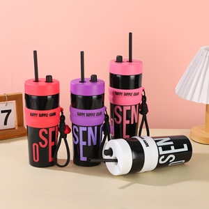 Gobelet Sportif Grande Capacité Pratique et Tendance pour Filles avec Corde et Paille – Idéal pour <span class=keywords><strong>Café</strong></span> et Cadeau Sportif – Vente en Gros Usine - Product Image 2
