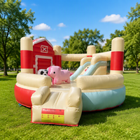 Château gonflable commercial Tongle Factory Farmhouse Playground Bouncer en PVC, certifié CE, pour usage commercial