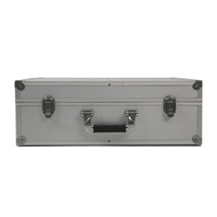 Boîte de transport d'outils en aluminium argenté personnalisée par le fabricant chinois, étui de rangement en aluminium rigide avec mousse personnalisée