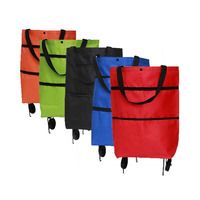 Sac de chariot à provisions Portable avec roues stockage de légumes sacs d'épicerie pliables réutilisables sac fourre-tout personnalisé