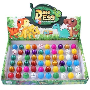 Jouet éducatif d'œufs <span class=keywords><strong>de</strong></span> dinosaures à faire éclore, animaux magiques <span class=keywords><strong>qui</strong></span> grandissent <span class=keywords><strong>dans</strong></span> <span class=keywords><strong>l</strong></span>'<span class=keywords><strong>eau</strong></span>, jouet d'apprentissage scientifique pour enfants, 60 pièces/boîte en gros - Product Image 1
