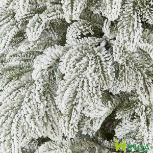 Sapin de Noël artificiel floqué de 1,80 m en pin noble, facile à assembler, style traditionnel, neige artificielle, vente en gros, personnalisation OEM prise en charge - Product Image 3