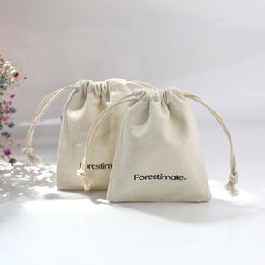 Wholesale Eco Friendly Custom Logo Cotton Canvas <b>Drawstring</b> <b>Bags</b> with Security Feature for Face Mask Use-Gift Packaging - Product Image 6