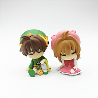 4 unids/set venta al por mayor Blindbox 4-5CM Card Captor Sakura Figura de plástico Anime Mystery Bag caja ciega figuras conjunto figura de Anime
